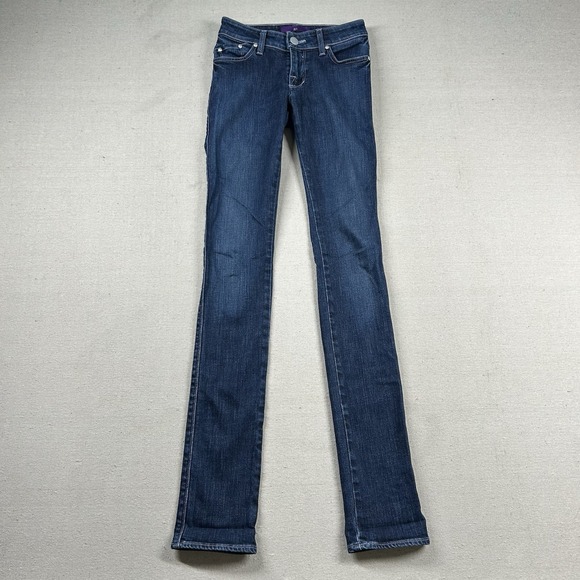 Victoria Beckham Jeans‎ Womens 24x35 Tall Long Skinny Dark Denim DVB4SWSIG - Picture 1 of 10